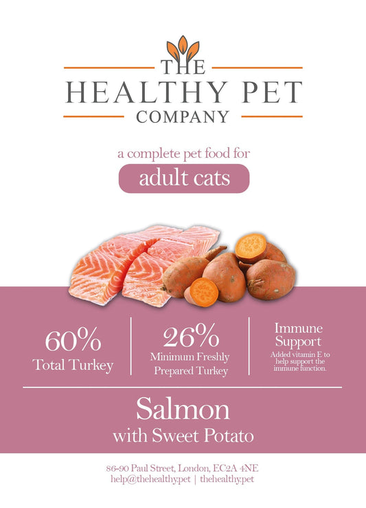 The Healthy Pet Company Complete Meal - Salmon & Sweet Potato for Adult Cats - The Healthy Pet Company