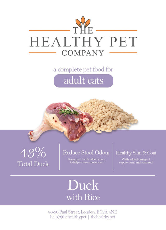 The Healthy Pet Company Complete Meal - Duck with Rice for Adult Cats
