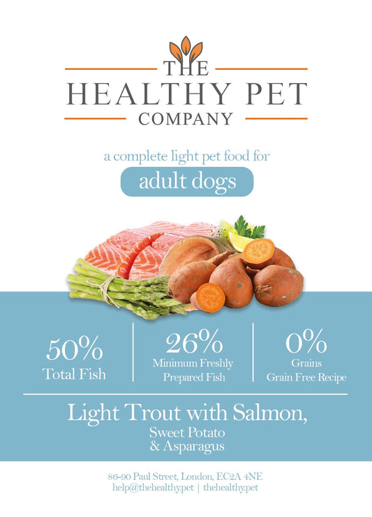 The Healthy Pet Company Complete Meal - Light Trout & Salmon with Veg for Adult Dogs - The Healthy Pet Company