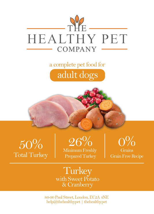 The Healthy Pet Company Complete Meal - Turkey & Sweet Potato for Adult Dogs - The Healthy Pet Company