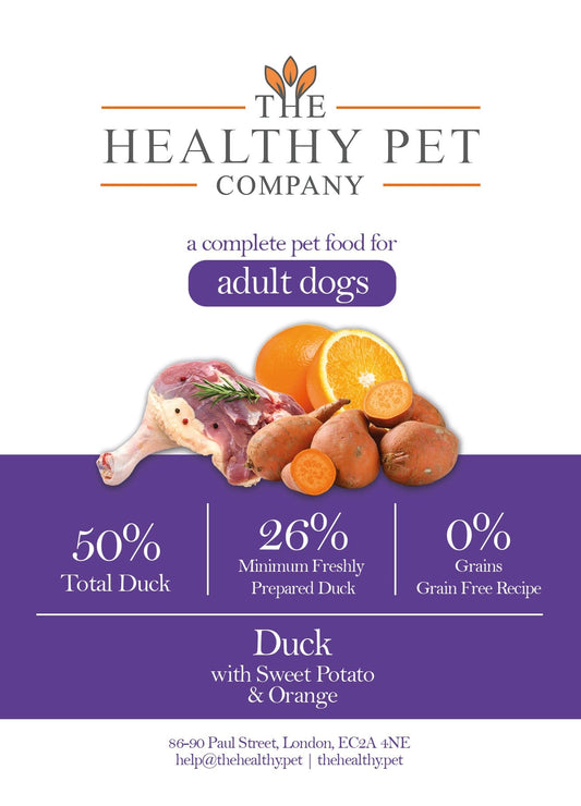The Healthy Pet Company Complete Meal - Duck with Sweet Potato for Adult Dogs - The Healthy Pet Company