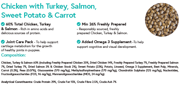 Chicken, Turkey & Salmon for Puppies