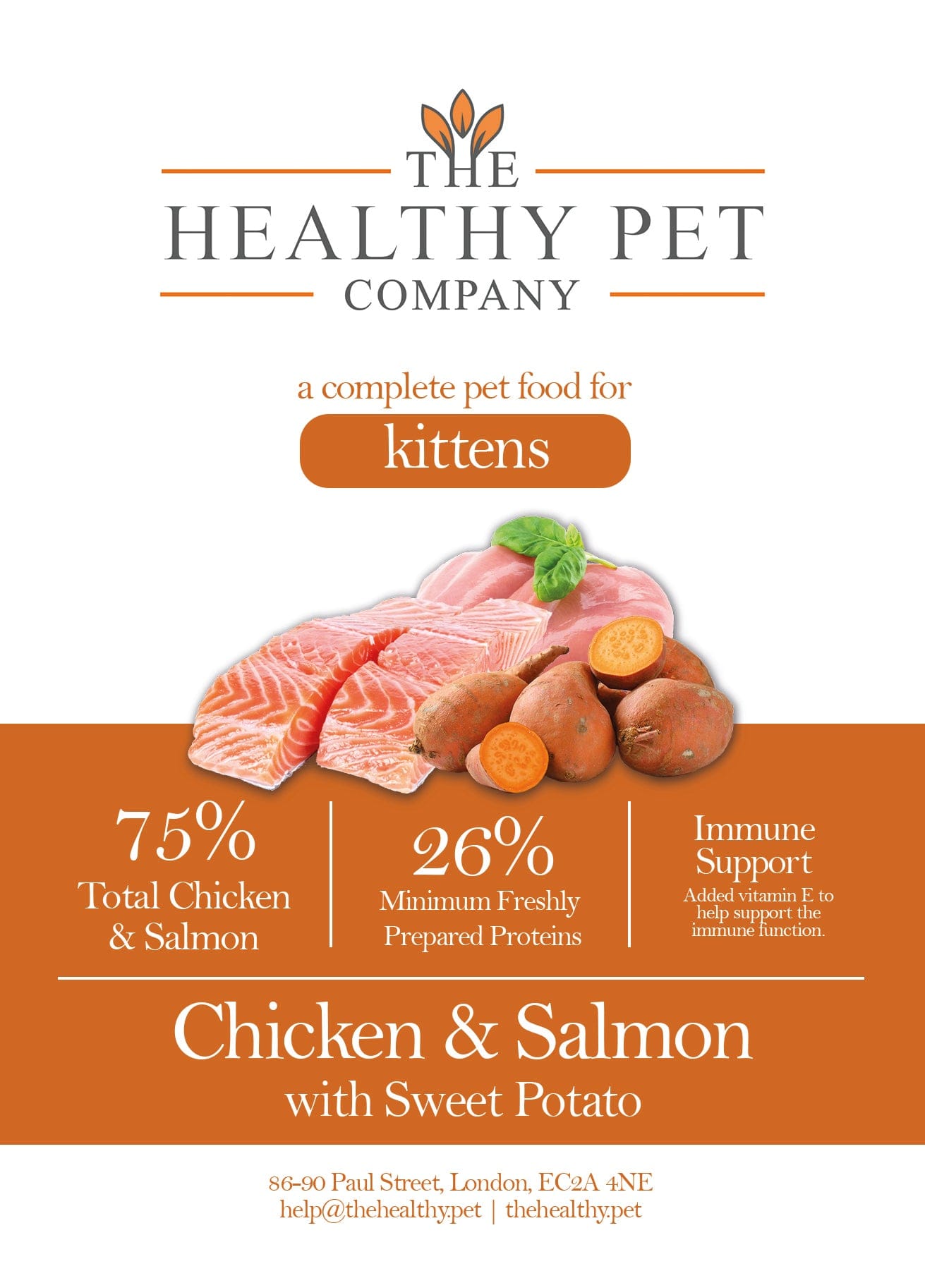 The Healthy Pet Company Complete Meal - Chicken & Salmon for Kittens - The Healthy Pet Company