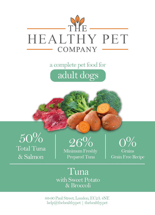 The Healthy Pet Company Complete Meal - Tuna & Salmon with Veg for Adult Dogs - The Healthy Pet Company