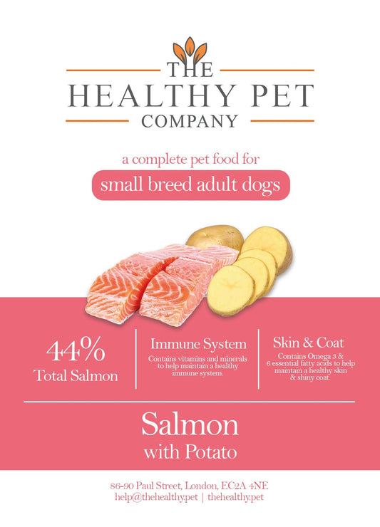 The Healthy Pet Company Complete Meal - Salmon with Potato for Small Breed Adult Dogs - The Healthy Pet Company