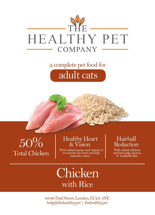 The Healthy Pet Company Complete Meal - Chicken with Rice for Adult Cats - The Healthy Pet Company