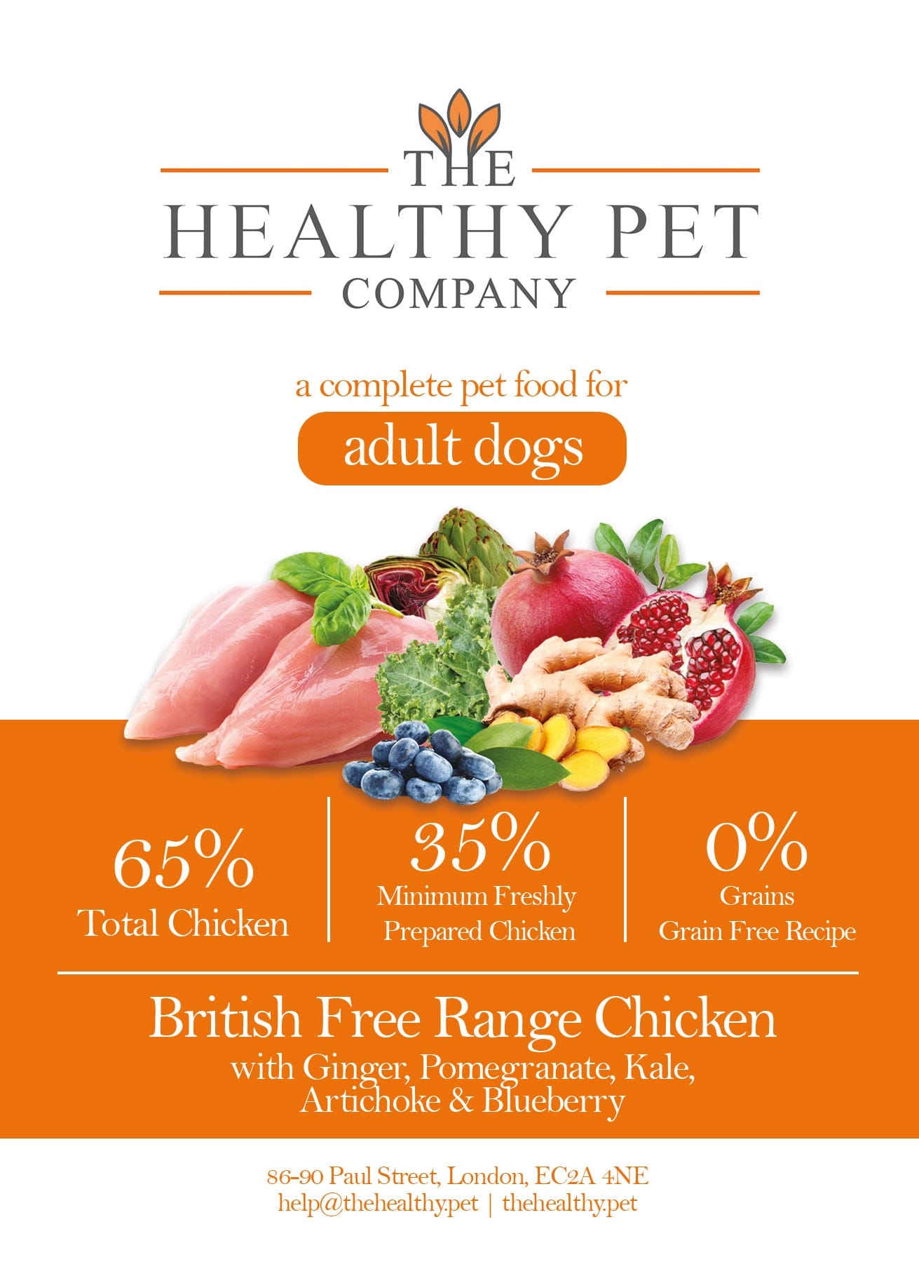 The Healthy Pet Company Complete Meal - Chicken & Mixed Veg for Adult Dogs - The Healthy Pet Company