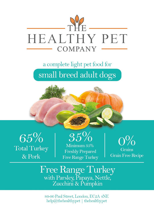 The Healthy Pet Company Complete Meal - Light Turkey & Pork for Small Breed Adult Dogs - The Healthy Pet Company