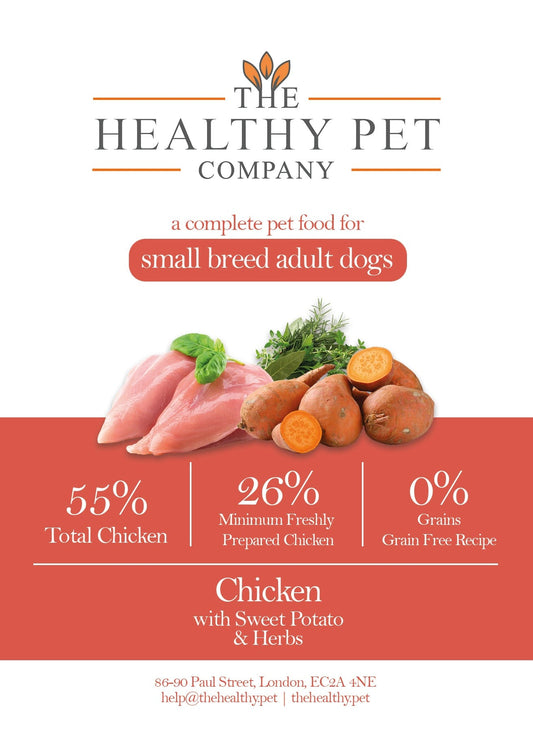 The Healthy Pet Company Complete Meal - Chicken with Sweet Potato for Small Breed Adult Dogs - The Healthy Pet Company