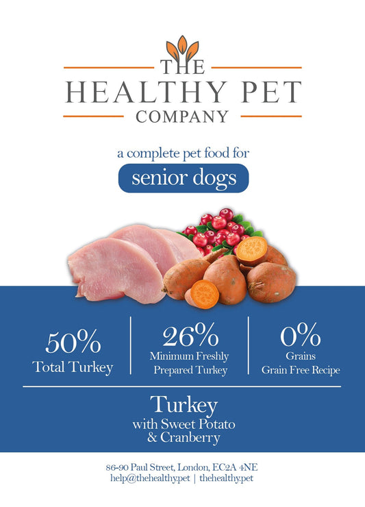 The Healthy Pet Company Complete Meal - Turkey with Sweet Potato & Cranberry for Senior Dogs - The Healthy Pet Company