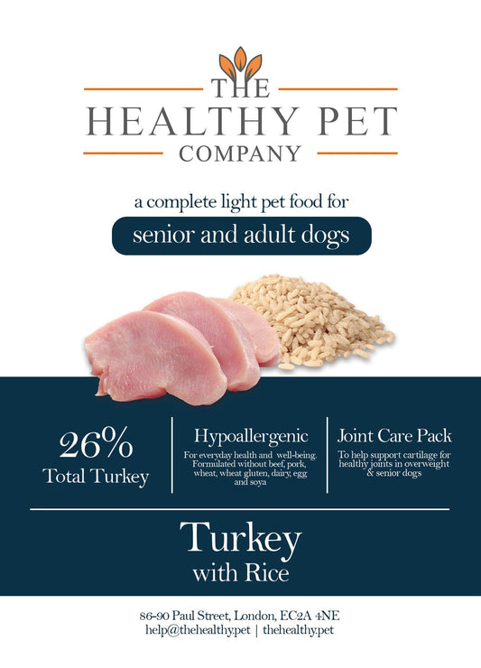The Healthy Pet Company Complete Meal - Light Turkey with Rice for Senior & Adult Dogs - The Healthy Pet Company